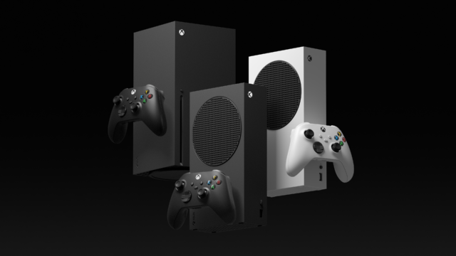 All three members of the "Xbox Series" family.
