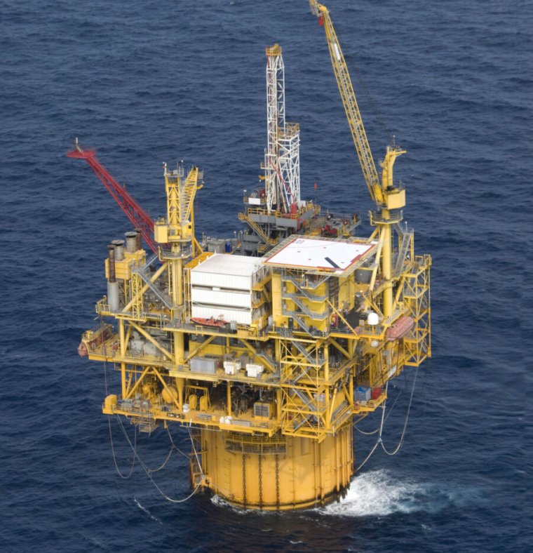 Image of an offshore oil platform.